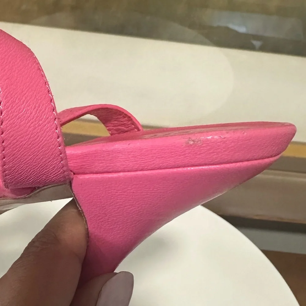 🌹STUART WEITZMAN🌹 Playa Knot Leather Stiletto Sandals Size: 9B - Picture 9 of 13